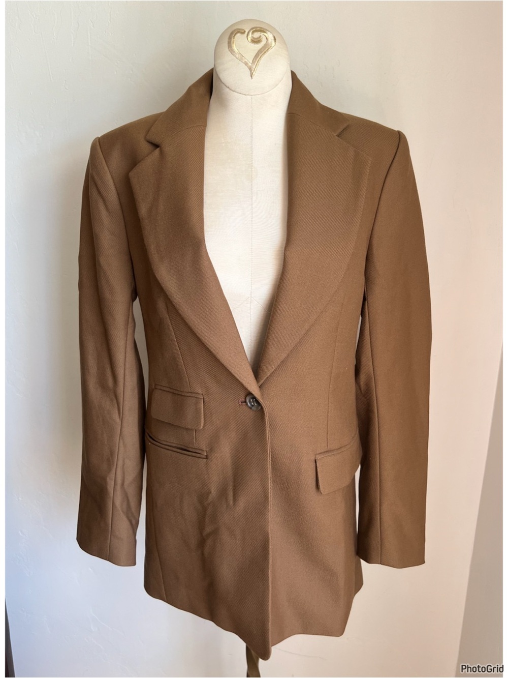 Banana Republic Brown Wool Blazer Size 4 Career Workwear